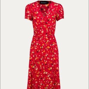 Réalisation Par-Teale dress in Rouge Fleur